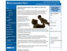 Tablet Screenshot of birthinjurieshelp.com